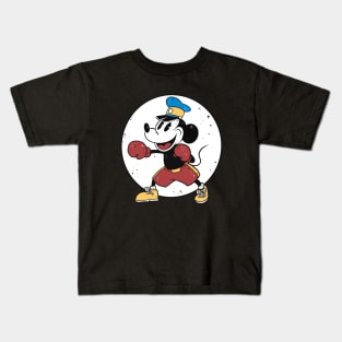 Steamboat willie boxing edition Kids T-Shirt